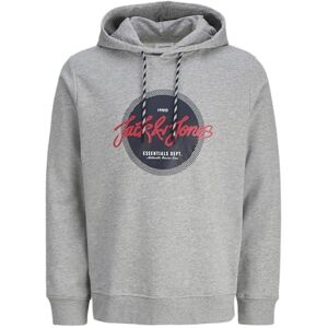 JACK & JONES Jjurban Sweat Hood, Grå melange, M JACK & JONES Jjurban Sweat Hood, Grå melange, M