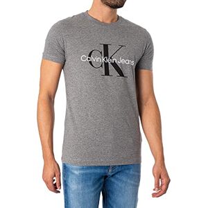 Calvin Klein mäns S/S T-shirts, Grå (mittgrå ljung), XL Calvin Klein mäns S/S T-shirts, Grå (mittgrå ljung), XL