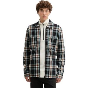 TOM TAILOR Denim herrskjorta, 36715 – Black Mint Check, M TOM TAILOR Denim herrskjorta, 36715 – Black Mint Check, M