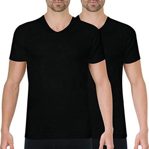 Athena Undertröja för män (förpackning med 2), Svart, L Athena Undertröja för män (förpackning med 2), Svart, L