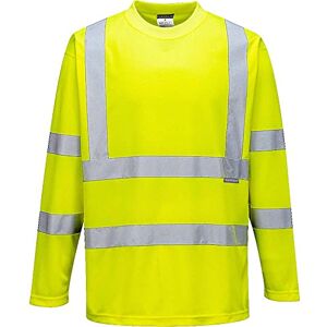 Portwest S178YERM Hi-Vis långärmad t-shirt, vanlig, storlek medium, gul Portwest S178YERM Hi-Vis långärmad t-shirt, vanlig, storlek medium, gul