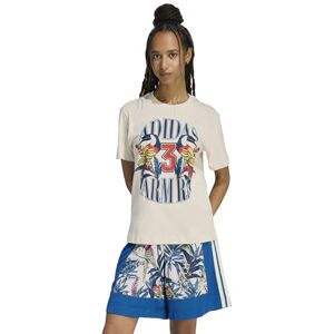 adidas Kobiety x FARM RIO GRAPHIC T-SHIRT, talc/dark marine, M adidas Kobiety x FARM RIO GRAPHIC T-SHIRT, talc/dark marine, M