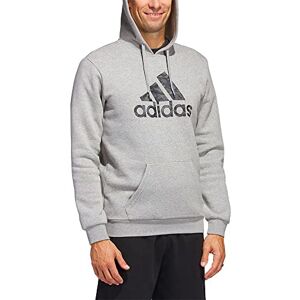 adidas För Män Sportswear Camo Huvtröja, Medium Grey Heather, L adidas För Män Sportswear Camo Huvtröja, Medium Grey Heather, L