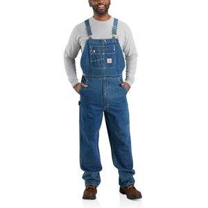 Carhartt herr, lös passform, denim, bib, overall, haklappar och hängselbyxor, Mörksten, 36W x 30L Carhartt herr, lös passform, denim, bib, overall, haklappar och hängselbyxor, Mörksten, 36W x 30L