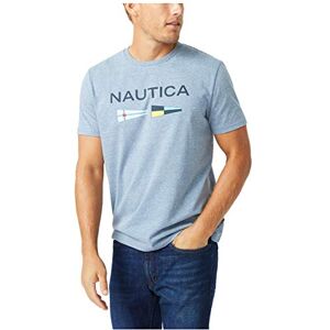 Nautica Hållbar utformad logotyp signalflagga för män grafisk t-shirt, Djup ankare ljung, XS Nautica Hållbar utformad logotyp signalflagga för män grafisk t-shirt, Djup ankare ljung, XS