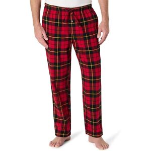 Amazon Essentials Men's Pyjamasbyxa i flanell (finns i Big & Tall), Svart Röd Buffalorutigt, L Amazon Essentials Men's Pyjamasbyxa i flanell (finns i Big & Tall), Svart Röd Buffalorutigt, L