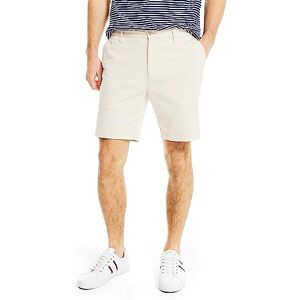 Nautica herr klassisk passform platt framsida stretch solid chino däck kort ledig Nautica herr klassisk passform platt framsida stretch solid chino däck kort ledig