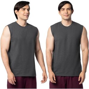 Fruit of the Loom mäns Eversoft bomulls ärmlösa t-shirts, andningsbara och fukttransporterande med luktkontroll, storlekar S-4x, Muskel – 2-pack – svart ljung, XL Fruit of the Loom mäns Eversoft bomulls ärmlösa t-shirts, andningsbara och fukttransporterande med luktkontroll, storlekar S-4x, Muskel – 2-pack – svart ljung, XL