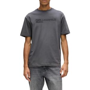 KARL LAGERFELD JEANS , män, normal kortärmad Essential Logo Tee normal passform, magnet, XXL, GRÅ, XXL KARL LAGERFELD JEANS , män, normal kortärmad Essential Logo Tee normal passform, magnet, XXL, GRÅ, XXL
