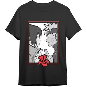 Comic Studio Naruto Shippuden T-shirt Officiell licensierad artikel, Naruto Uzumaki & Sasuke Uchiha, unisex, svart, M, svart, M Comic Studio Naruto Shippuden T-shirt Officiell licensierad artikel, Naruto Uzumaki & Sasuke Uchiha, unisex, svart, M, svart, M