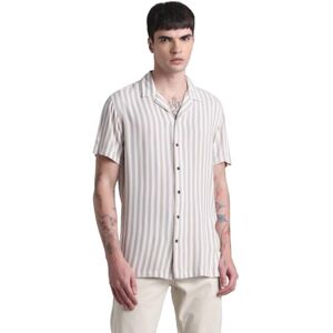 JACK & JONES Jjjeff Resort Stripe Shirt SS avslappnad skjorta, Crockery, S, Crockery, S JACK & JONES Jjjeff Resort Stripe Shirt SS avslappnad skjorta, Crockery, S, Crockery, S