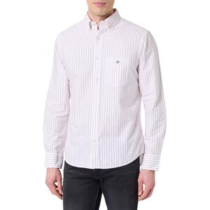 GANT REG Classic Oxford randig skjorta, Vit, XXL GANT REG Classic Oxford randig skjorta, Vit, XXL