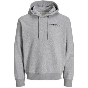 JJ REBEL herr Jrebzack Sweat Hood Sn, Ljusgrå melange, XL JJ REBEL herr Jrebzack Sweat Hood Sn, Ljusgrå melange, XL