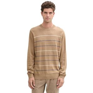 TOM TAILOR herrtröja, 37634 – Brun Stormy Blue White Stripe, 3XL TOM TAILOR herrtröja, 37634 – Brun Stormy Blue White Stripe, 3XL