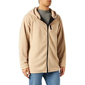 Urban Classics Herrjacka, sherpa, dragkedja, jacka, teddy-jacka med huva, Beige (Darksand 00806), S Urban Classics Herrjacka, sherpa, dragkedja, jacka, teddy-jacka med huva, Beige (Darksand 00806), S