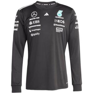 adidas För Män MERCEDES AMG PETRONAS FORMULA ONE TEAM DRIVER JERSEY LONG SLEEVE BLACK MEN, black/white, XXL adidas För Män MERCEDES AMG PETRONAS FORMULA ONE TEAM DRIVER JERSEY LONG SLEEVE BLACK MEN, black/white, XXL
