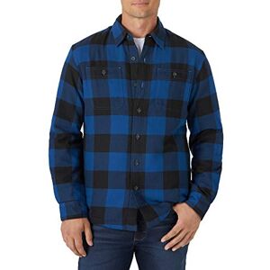 Wrangler Authentics Skjorta med knappar för män, Blå buffel, XL Wrangler Authentics Skjorta med knappar för män, Blå buffel, XL