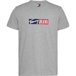 Tommy Jeans herr TJM Slim Entry Graphic TEE EXT DM0DM20365 S/S t-shirt, grå (grå HTR), XS, Grå (grå Htr), XS Tommy Jeans herr TJM Slim Entry Graphic TEE EXT DM0DM20365 S/S t-shirt, grå (grå HTR), XS, Grå (grå Htr), XS