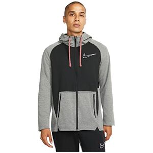 NIKE Therma-fit huvtröja med dragkedja herr, Svart/grå/svart/vit, S NIKE Therma-fit huvtröja med dragkedja herr, Svart/grå/svart/vit, S