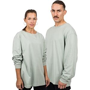 Blackskies Överdimensionerad basic långärmad t-shirt streetwear lyxig långärmad t-shirt herr dam tröja sweatshirt tröja, Salviagrön, XXL Blackskies Överdimensionerad basic långärmad t-shirt streetwear lyxig långärmad t-shirt herr dam tröja sweatshirt tröja, Salviagrön, XXL
