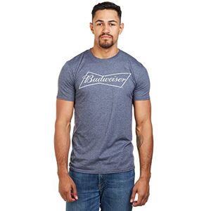 Budweiser T-shirt för män, Blå (ljung marinblå höny), XL Budweiser T-shirt för män, Blå (ljung marinblå höny), XL