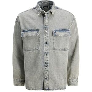 JACK & JONES Jcochrome tvättad overshirt Ls, Blå denim, XS JACK & JONES Jcochrome tvättad overshirt Ls, Blå denim, XS