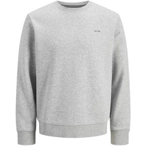 JACK & JONES Jprblunathan sweat neck, Ljusgrå melange, M JACK & JONES Jprblunathan sweat neck, Ljusgrå melange, M