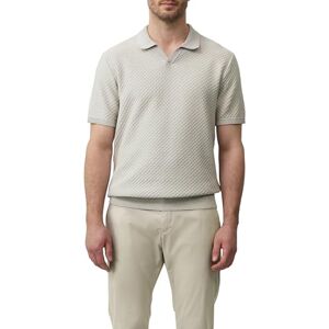 s.Oliver BLACK LABEL stickad polotröja med struktur och manschetter, Ljus beige, L s.Oliver BLACK LABEL stickad polotröja med struktur och manschetter, Ljus beige, L