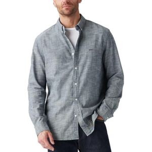 Levi's Autentisk skjorta för män med knappkrage, Marlon Dark Blue Cha, S Levi's Autentisk skjorta för män med knappkrage, Marlon Dark Blue Cha, S