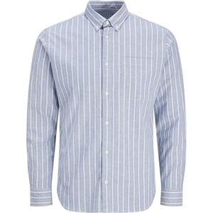 JACK & JONES Jprbrook Oxford skjorta L/S Noos, Nattsky/ränder: smal passform, S JACK & JONES Jprbrook Oxford skjorta L/S Noos, Nattsky/ränder: smal passform, S