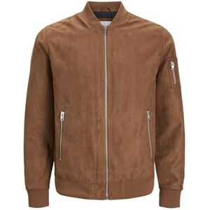 JACK & JONES Herr JJEROCKY Faux Mocka Bomberjacka, Cognac, XXL, konjak, XXL JACK & JONES Herr JJEROCKY Faux Mocka Bomberjacka, Cognac, XXL, konjak, XXL