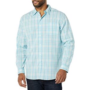 Amazon Essentials Herr långärmad smal passform stretch poplin skjorta, ljusblå vit medium rutig, small Amazon Essentials Herr långärmad smal passform stretch poplin skjorta, ljusblå vit medium rutig, small