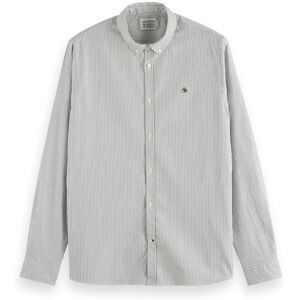 Scotch & Soda Seasonal Essentials Oxford randig skjorta, Grön rand 6048, XXL Scotch & Soda Seasonal Essentials Oxford randig skjorta, Grön rand 6048, XXL