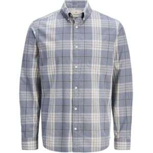 JACK & JONES Jprblubrook Slub Check L/S skjorta, Flintad sten, XL JACK & JONES Jprblubrook Slub Check L/S skjorta, Flintad sten, XL