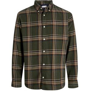 JACK & JONES Jjeclassic Flannel Check Shirt Ls Sn, Russin, L JACK & JONES Jjeclassic Flannel Check Shirt Ls Sn, Russin, L