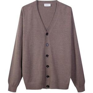 Diana Studio 100% merinoull, herrkofta, långärmad, ledig passform, Beige, L Diana Studio 100% merinoull, herrkofta, långärmad, ledig passform, Beige, L