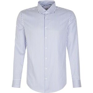 Seidensticker Silkesdekal herr business skjorta – X-Slim Fit – strykfri – Kent krage – långärmad – 100% bomull, blå, 42 SE Seidensticker Silkesdekal herr business skjorta – X-Slim Fit – strykfri – Kent krage – långärmad – 100% bomull, blå, 42 SE