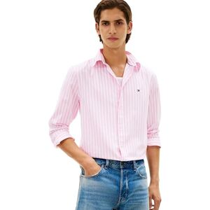 Tommy Hilfiger Herr Flex Poplin Classic STP Rf skjorta Mw0Mw37549, rosa, M Tommy Hilfiger Herr Flex Poplin Classic STP Rf skjorta Mw0Mw37549, rosa, M