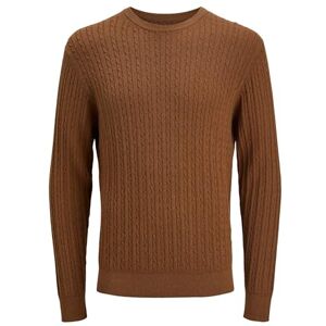 JACK & JONES Jjeemil stickad kabel crew neck Noos, Munkar rock, S JACK & JONES Jjeemil stickad kabel crew neck Noos, Munkar rock, S