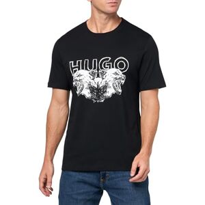 HUGO Herr Big Logo Wolf Graphic T-Shirt, Svart Kol, Large, Svart kol, L HUGO Herr Big Logo Wolf Graphic T-Shirt, Svart Kol, Large, Svart kol, L