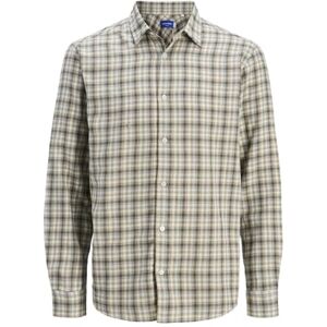 JACK & JONES Jorjoshua Flannel Check Shirt Ls Ln, Silversalvia, S JACK & JONES Jorjoshua Flannel Check Shirt Ls Ln, Silversalvia, S