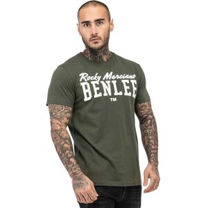 BENLEE Herr T-shirt normal passform logotyp, Oliv/vit, L BENLEE Herr T-shirt normal passform logotyp, Oliv/vit, L