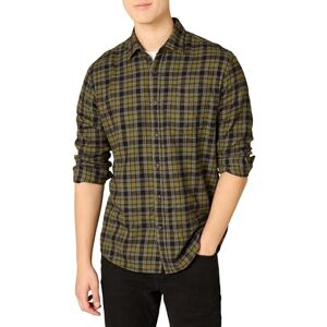 Amazon Essentials Men's Långärmad flanellskjorta (finns i Big & Tall), Olivgrön, S Amazon Essentials Men's Långärmad flanellskjorta (finns i Big & Tall), Olivgrön, S