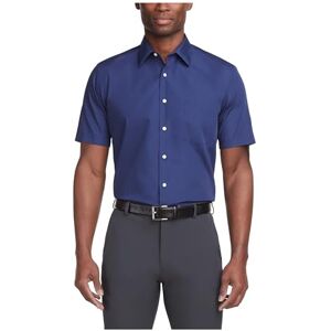 Van Heusen kortärmad herrskjorta normal passform poplin solid, Persisk blå, 16" Neck Van Heusen kortärmad herrskjorta normal passform poplin solid, Persisk blå, 16" Neck