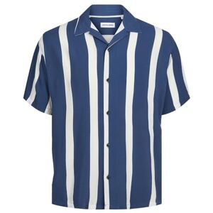 JACK & JONES JJJEFF Resort randig skjorta SS avslappnad, Signera blå, M JACK & JONES JJJEFF Resort randig skjorta SS avslappnad, Signera blå, M