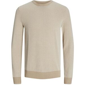 JACK & JONES Jjeglobe Knit Crew Neck Noos stickad tröja, Havregryn, XL JACK & JONES Jjeglobe Knit Crew Neck Noos stickad tröja, Havregryn, XL