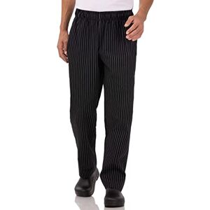 Chef Works Yarn Dyed Designer Baggy Pant, Black and White Chalkstrip Chef Works Yarn Dyed Designer Baggy Pant, Black and White Chalkstrip