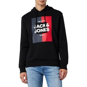 JACK & JONES JJOSCAR Sweat Hood 2PK MP, Svart/förpackning: svart + marinblå, M JACK & JONES JJOSCAR Sweat Hood 2PK MP, Svart/förpackning: svart + marinblå, M
