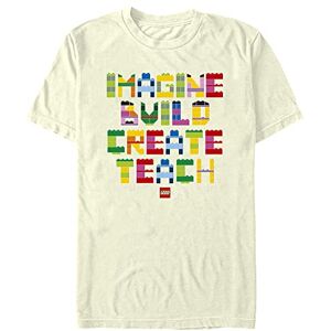 Fifth Sun Herr Imagine Build Create Teach t-shirt, beige, S Fifth Sun Herr Imagine Build Create Teach t-shirt, beige, S