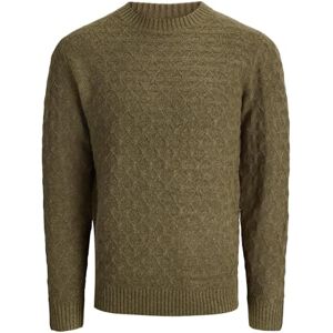 JACK & JONES Jprblasimon struktur stickad crew neck, bok, XXL JACK & JONES Jprblasimon struktur stickad crew neck, bok, XXL